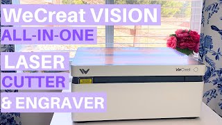 WeCreat Vision 20w Allinone Laser Cutter and Engraver How to Easily Set Up from Start to Finish [upl. by Engud270]