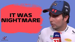 Sergio Perez Complete disaster  Post Race Interview  Singapore GP24 [upl. by Inele]