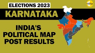 Karnataka Election Results Indias Statewise Political Map After Polls [upl. by Kosak169]