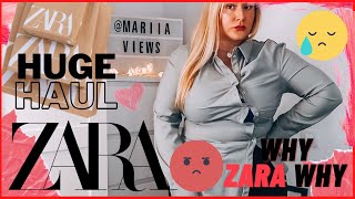 HUGE ZARA SALE CURVY 2021 HAUL  1000 € HAUL part 3  Plus size edition [upl. by Anauqahs718]