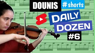 Practice🎻  Dounis Daily Dozen Sixth Exercise  shorts [upl. by Aynahs]