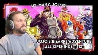 EDM Producer Reacts To JoJos Bizarre Adventure All Openings 112 [upl. by Marie-Jeanne827]