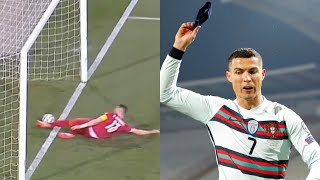 Ronaldo goal disallowed  Portugal v Serbia 2021  Portugal robbed  World Cup 2022 qualifiers [upl. by Gershon492]