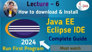 How to install Java EE Eclipse IDE on Windows 71011 with JDK 8 step by step Lecture 6  Core Java [upl. by Acnaib]