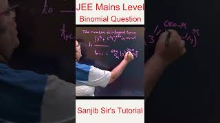 JEE Mains Level Binomial Expansion Question [upl. by Eneleh]