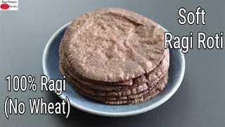 Ragi Roti Recipe  How To Make Soft Ragi Roti  Easy Finger Millet Chapathi  Skinny Recipes [upl. by Andria]