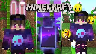 🐰 Cosmeticos para Minecraft Bedrock 1190 🍭 Como tener cosmeticos en MCPE 119  Capas y Alas🦋 [upl. by Annalise]