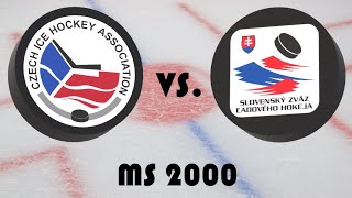 Mistrovství světa v hokeji 2000  Finále  Česko  Slovensko [upl. by Naaitsirhc]