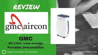 Portable Dehumidifier Review  26L Low energy  GMC Aircon [upl. by Alden]