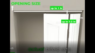 How to Size a Rough Opening Bifold Door [upl. by Salzhauer]