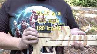 Weaponized Matchbox Cars 112 mph Pump Action Crossbow [upl. by Nayllij]