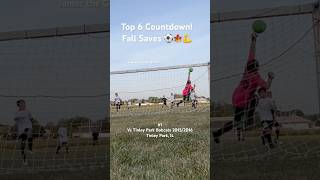 Top 6 Fall Saves Countdown shorts goalkeepershorts chicagosoccer [upl. by Rasecoiluj]