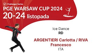 8 Carlotta ARGENTIERI Francesco RIVA ITA ID RD PGE Warsaw Cup 2024 [upl. by Htinnek996]