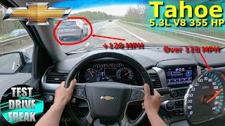 2015 Chevrolet Tahoe LTZ 53L V8 355 HP TOP SPEED AUTOBAHN DRIVE POV [upl. by Okime24]