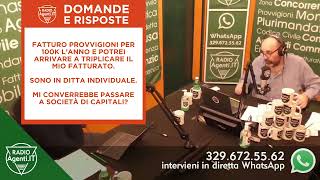 Agenti di Commercio che fatturano oltre 100000 Euro di provvigioni passare a Società di Capitali [upl. by Daniela]