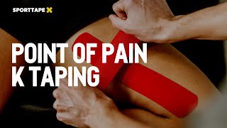 How To Use Kinesiology Tape Over a POINT OF PAIN [upl. by Barcellona]