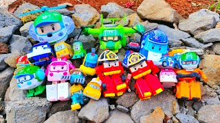 Review Mainan Robocar POLI Mainan Car POLI Robocar POLI TV Amber Helly Dump Poacher Tracky [upl. by Cannell250]