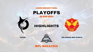 TODAK VS SRG GAME HIGHLIGHTS  MPL MY SEASON 14  PLAYOFFS DAY 3 [upl. by Gill408]