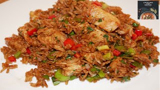 Arroz frito con POLLO el mas facil y sencillo👨🏽‍🍳🍗arrozfrito arrozchino arrozftito [upl. by Rayford]