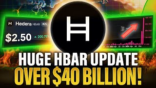 Huge Hedera HBAR Update  Over 40 Billion 1000 Growth amp More [upl. by Tavia]