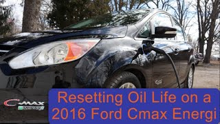 2016 FORD Cmax OIL Life RESET [upl. by Starkey527]