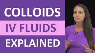 Colloids IV Fluid Types Explained Nursing NCLEX Review Fluid amp Electrolytes [upl. by Teodoor695]