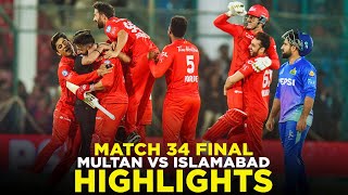 PSL 9  Full Highlights  Multan Sultans vs Islamabad United  Match 34 Final  M2A1A [upl. by Fagen]