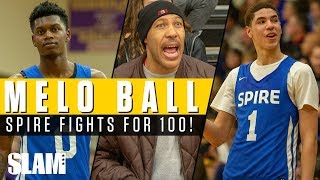 LaMelo Ball amp Spire Academy put up 100 after FIGHT 😤 [upl. by Calandra598]