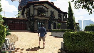 Grand Theft Auto 5  Michaels House  Open World Free Roam Gameplay PC UHD 4K60FPS [upl. by Nanyk734]