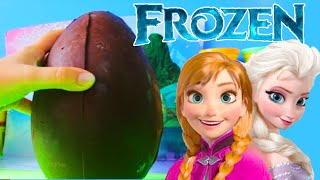 Worlds Biggest Kinder Eggs  Disneys Frozen Chocolate Surprise Eggs [upl. by Nywnorb]