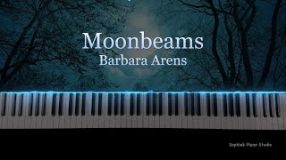 Moonbeams  Barbara Arens  Piano Synthesia Tutorial  Sheet Music [upl. by Ailel]