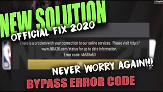 OFFICIAL FIX Error Code 4b538e50 NBA 2k20 [upl. by Anuahsar944]