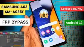 Samsung A03 SM A035F Frp Bypass  Google Account Lock Remove By Unlock Tool [upl. by Alul751]