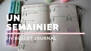 DIY Bullet Journal  faire un semainier [upl. by Ehcram]