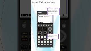 Integration on the CG50 Calculator math highschoolmath mathematics CG50 GDC Addvance [upl. by Ajaj956]