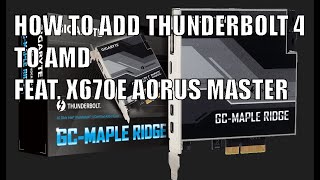 How to add USB4 to Gigabyte AORUS X670 motherboards [upl. by Bick]