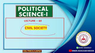 CIVIL SOCIETY  Civil Rights  Comparative Politics  LEC 6E  by Engr Hamza Mehboob [upl. by Eniortna]