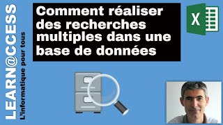 Excel  Réaliser des recherches Multiples dans une base de données [upl. by Seilenna]