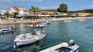 Gialova  Γιάλοβα  a village in Peloponnese  Greece  walking tour  4K HDR [upl. by Enelrad258]