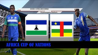 ⚽ Lesotho vs Central African Republic Africa Cup of Nations Qualifying 11142024  PES 2024 [upl. by Haem]