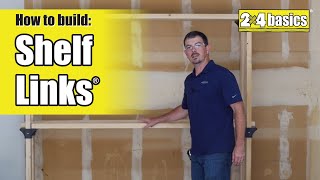 How to Build 2X4 Basics® Shelf Links®  Instructional Video [upl. by Nakada]