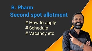 B Pharm Second spot allotment [upl. by Reyna20]