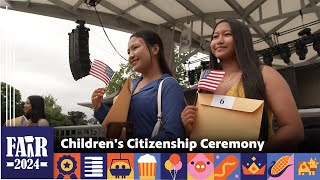 Childrens Citizenship Ceremony – Fair 2024 [upl. by Eiramaliehs651]