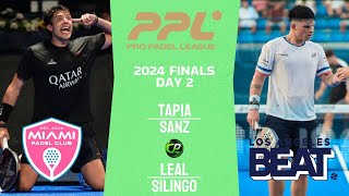 TAPIA amp SANZ VS LEAL amp SILINGO  Padel Pro League 2024 Finals  New York City  Highlights [upl. by Atte]