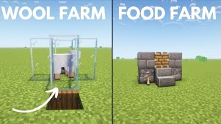 2 Essential Starter Farms You Need in Your Minecraft World [upl. by Ezitram]