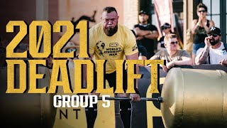 770 lbs 349 kg Deadlift for Reps  2021 Worlds Strongest Man  Group Five [upl. by Zined]