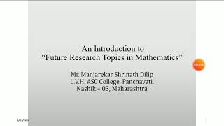 Future Research topics in Mathematics [upl. by Haliehs211]