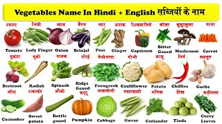 vegetables names in english and hindi with pdf  सब्जियों के नाम  vegetables  सब्जियाँ [upl. by Eldnek304]