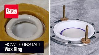 How to Install A Toilet Wax Ring [upl. by Bena]