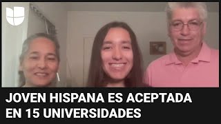 Joven hispana es aceptada en 15 universidades y estudiará becada en Harvard [upl. by Block]